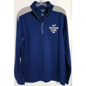 Antigua Mens Long Sleeve MLB 2012 All Star Game Pullover Navy Size Small